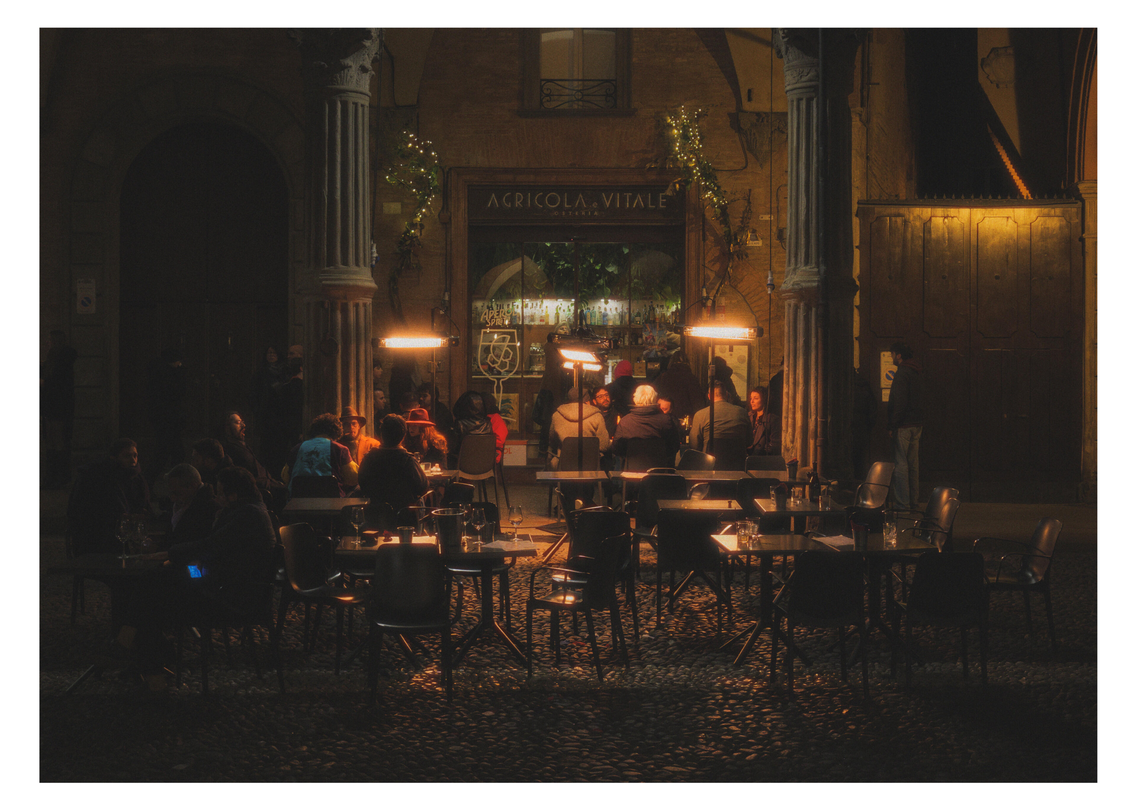 a nightcap at the bar